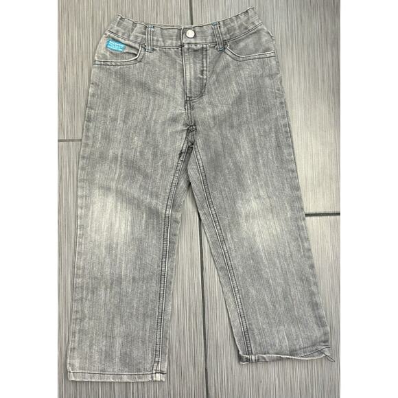 Rocawear Other - Rocawear Girls Gray Jeans Straight Leg Size Medium (5-6) Embroidered